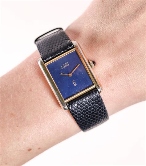 cartier tank lapis lazuli